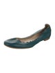 Chloé Leather Scalloped Accent Ballet Flats