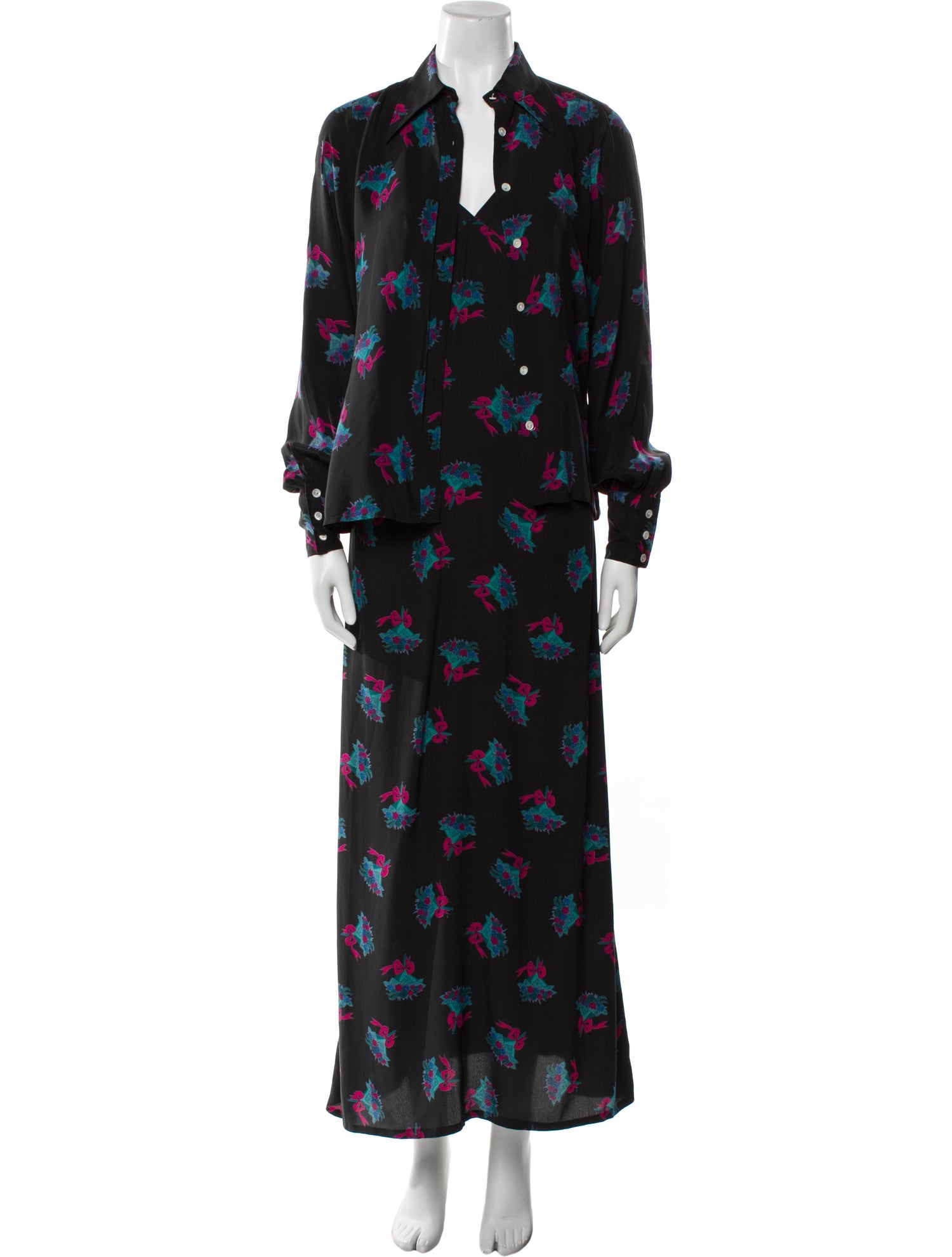 Chloé Vintage Late 1970's - Early 1980's Dress Set