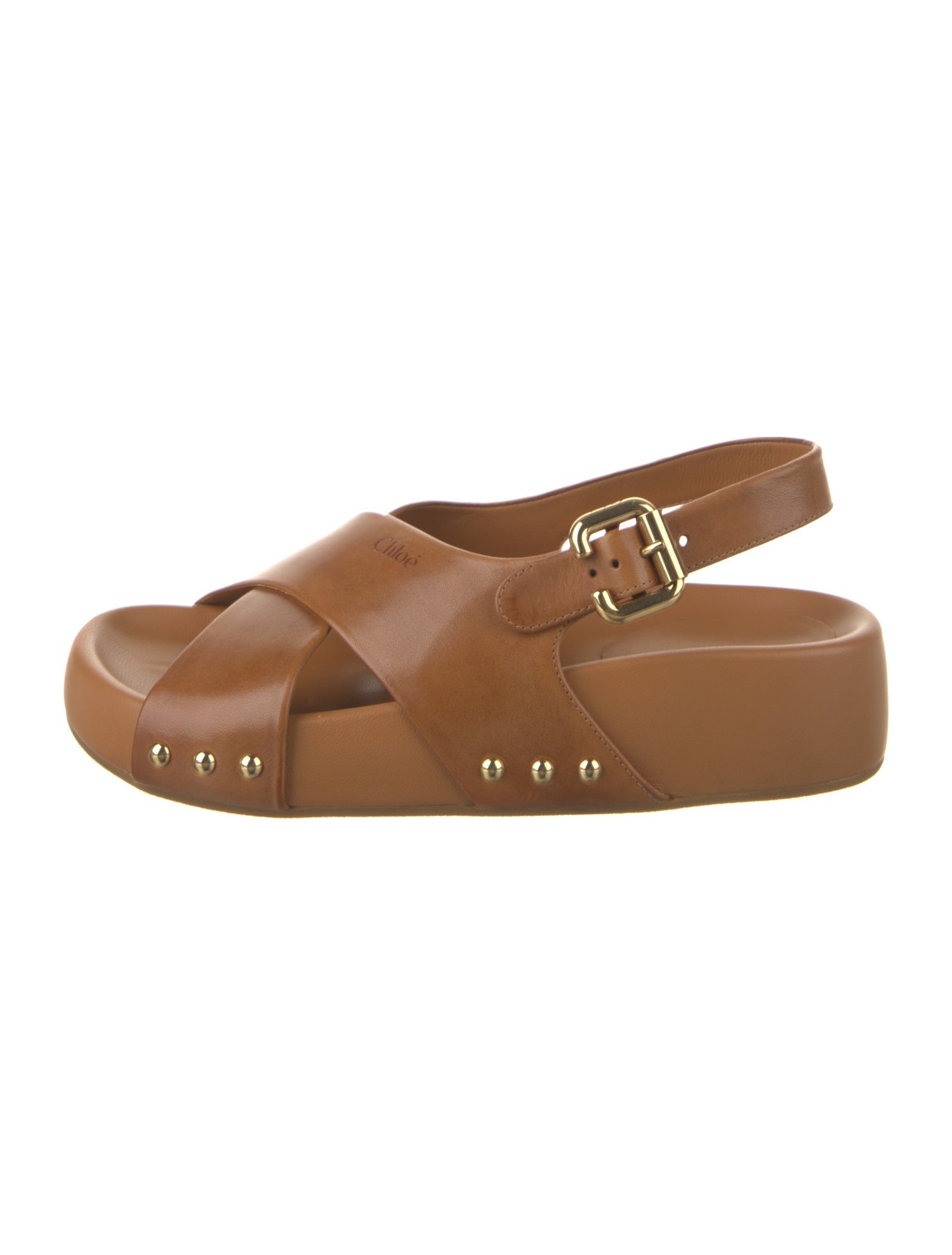 Chloé Leather Slingback Sandals