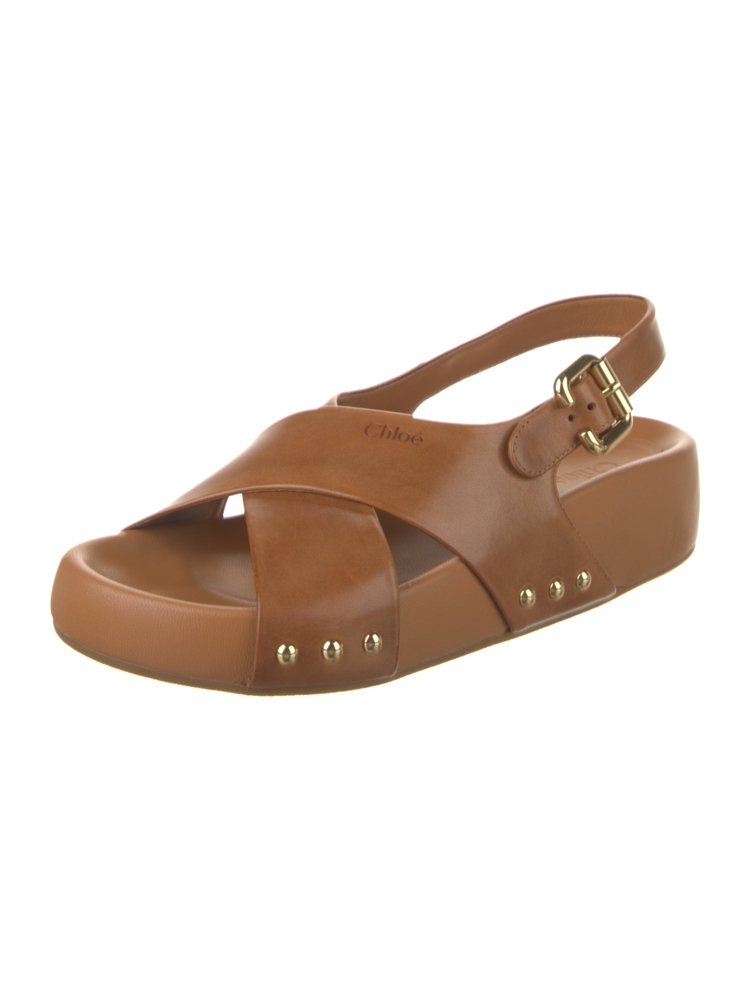 Chloé Leather Slingback Sandals