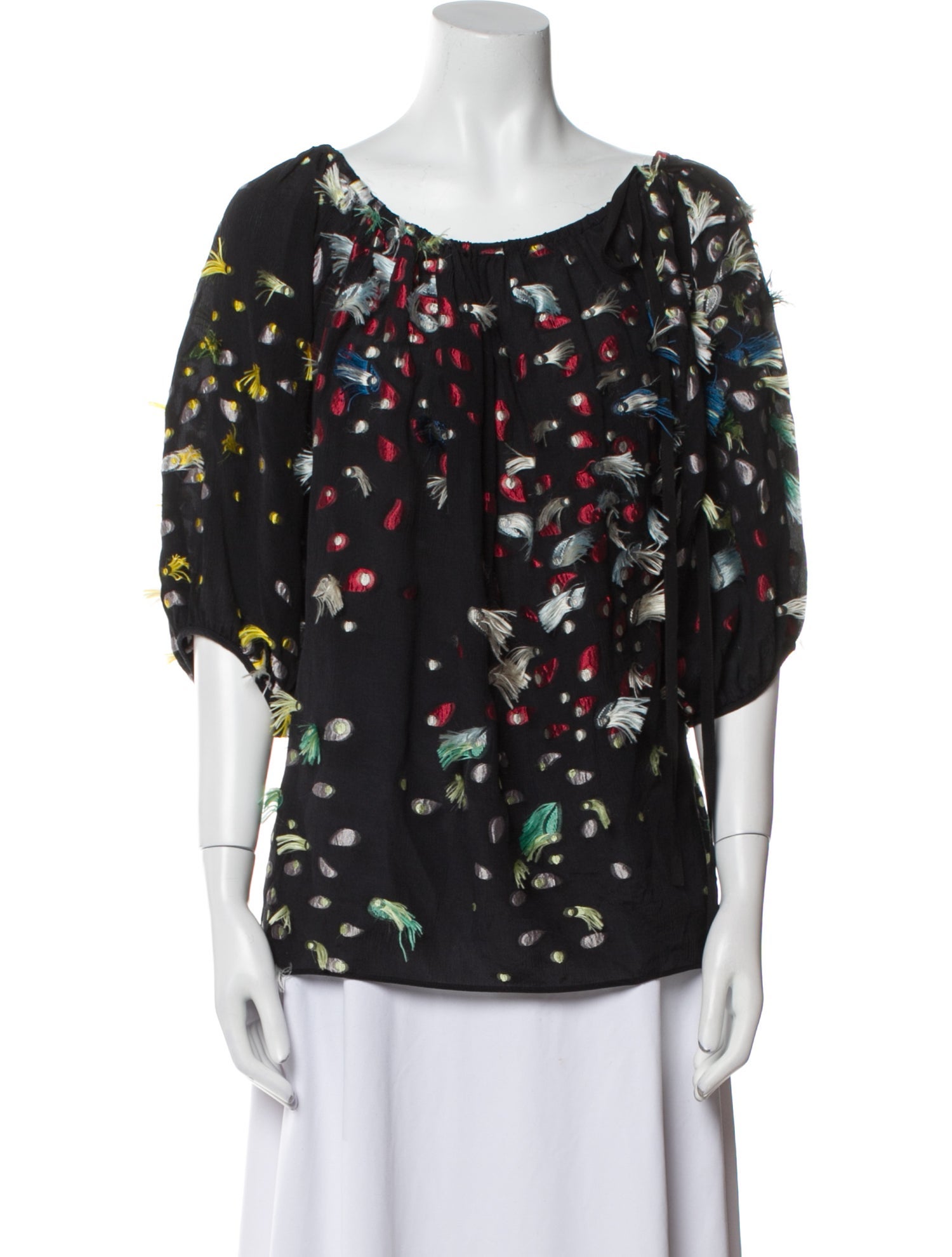 Chloé Silk Floral Print Blouse