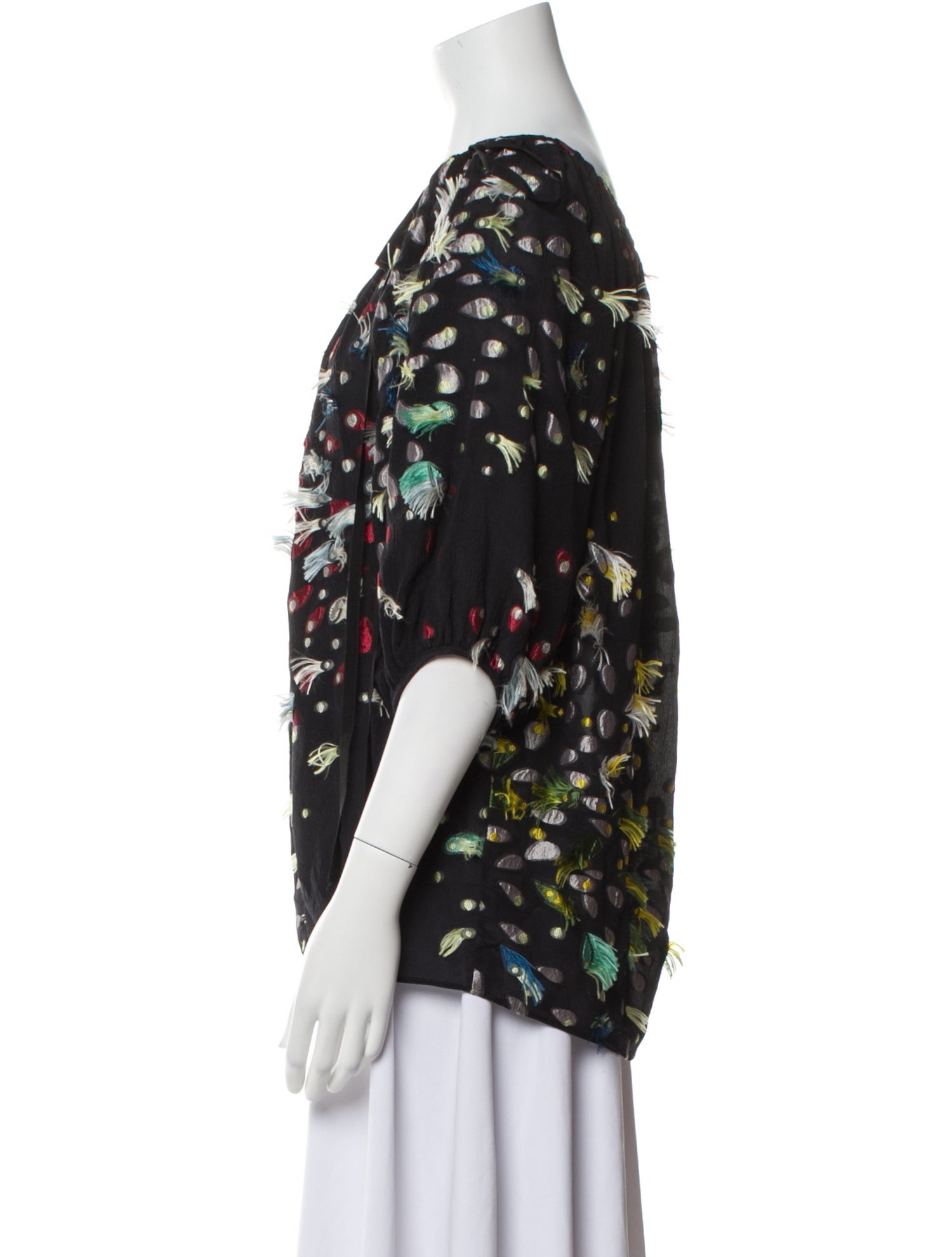 Chloé Silk Floral Print Blouse