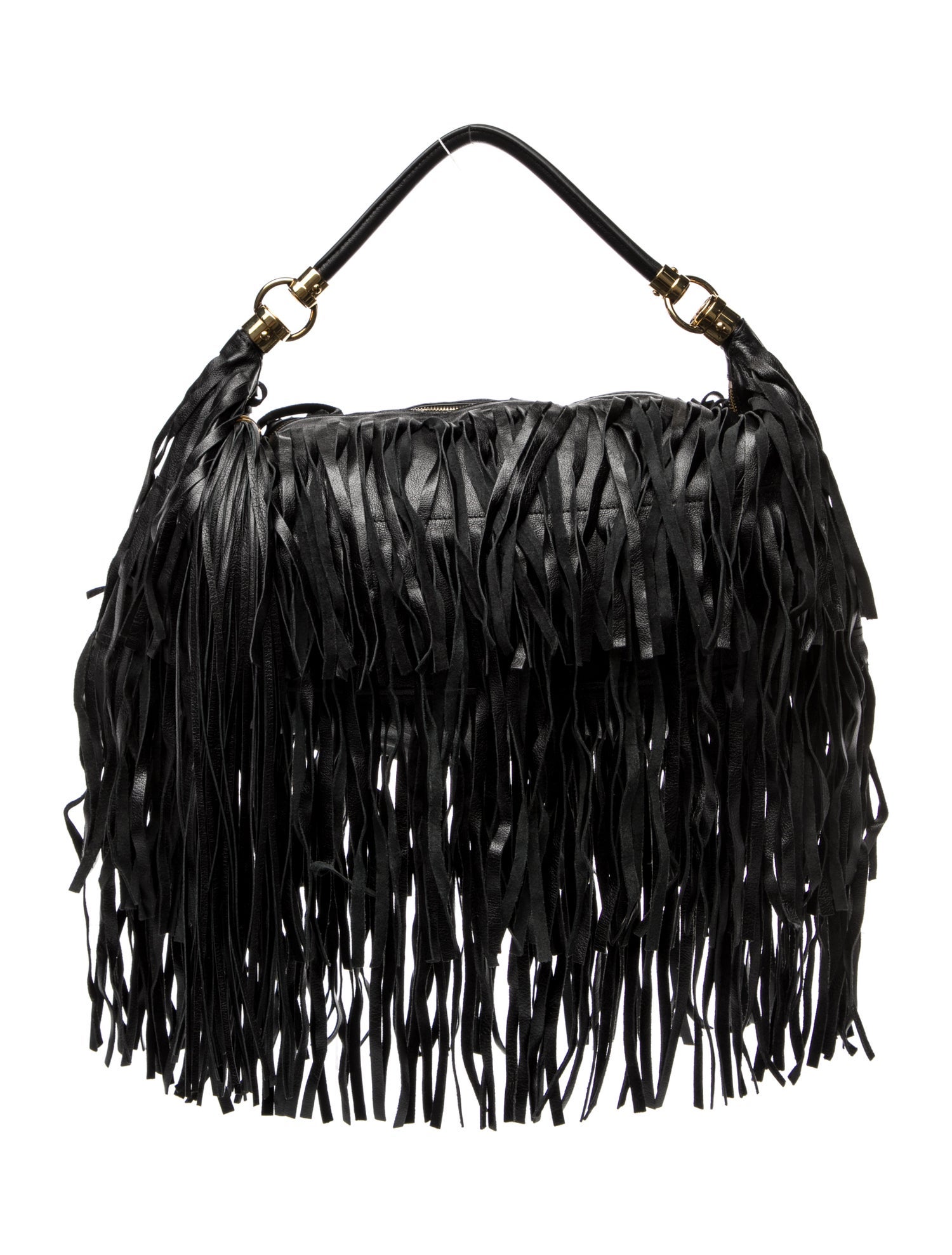 Chloé Leather Fringed Leather Hobo Bag