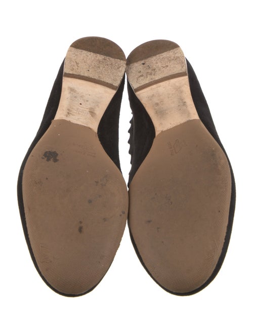 Chloé Suede Scalloped Accent Ballet Flats