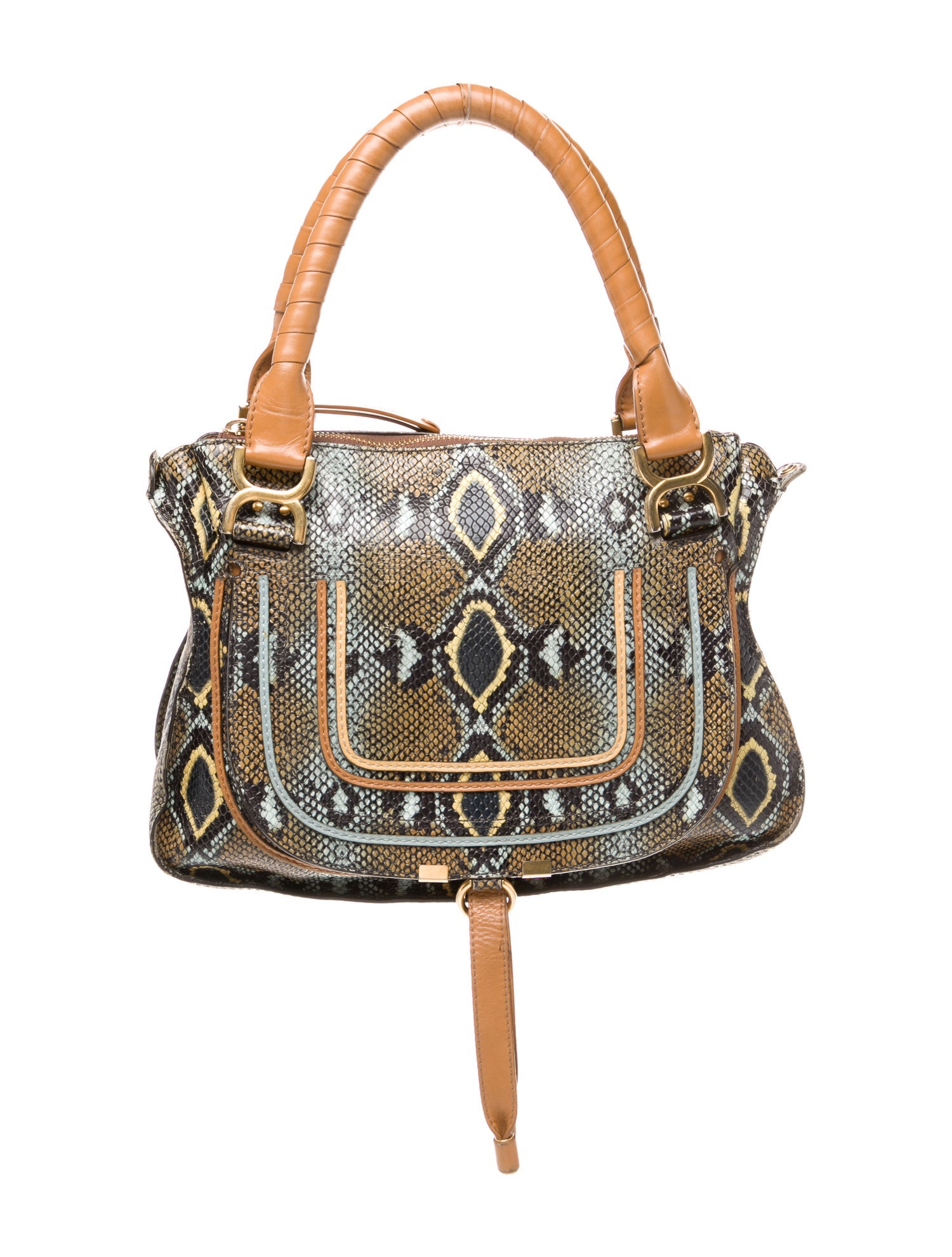 Chloé Embossed Leather Marcie Medium