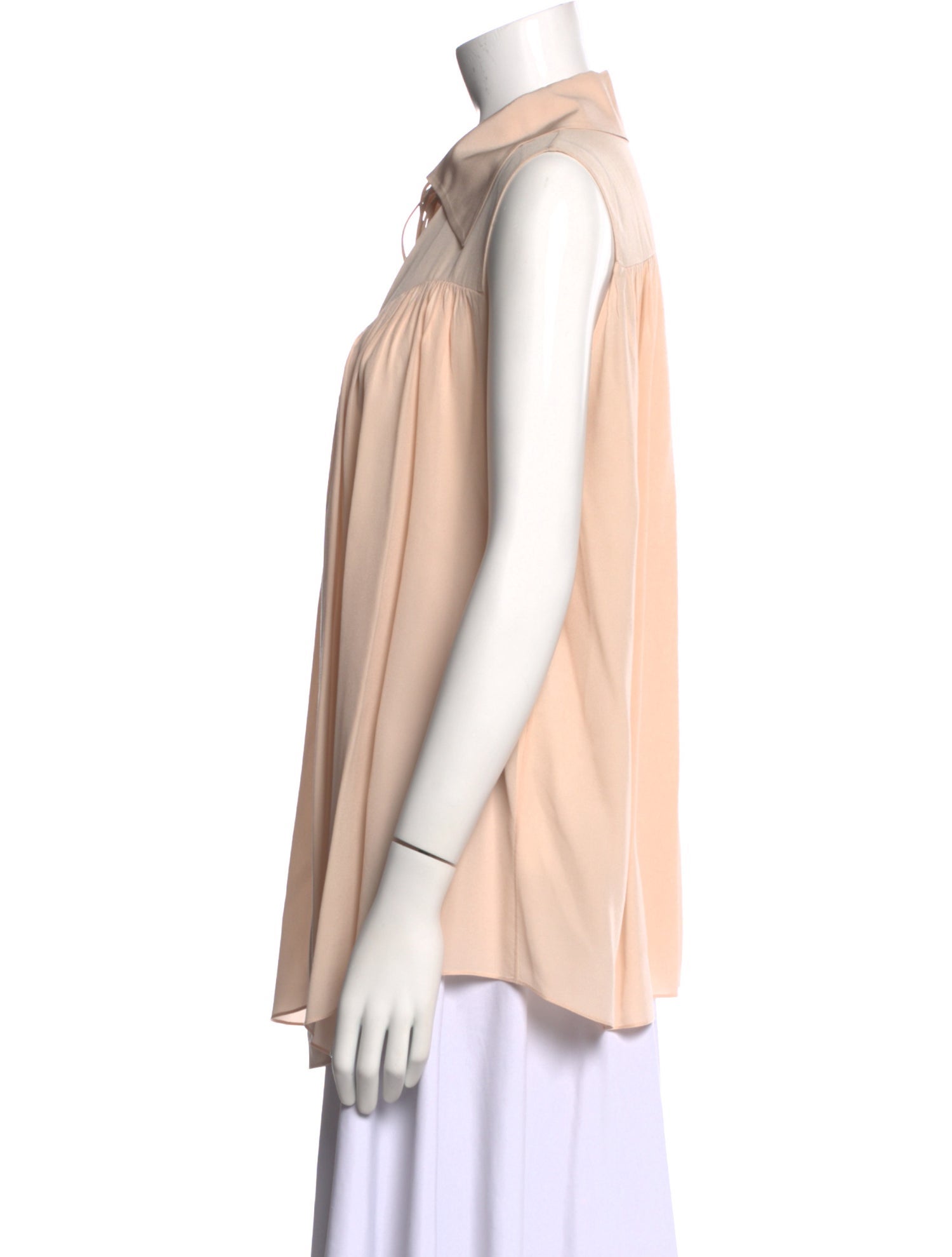 Chloé Silk Sleeveless Blouse