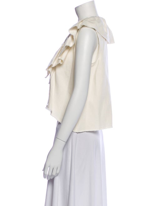 Chloé V-Neck Sleeveless Crop Top