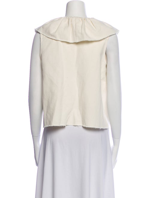 Chloé V-Neck Sleeveless Crop Top