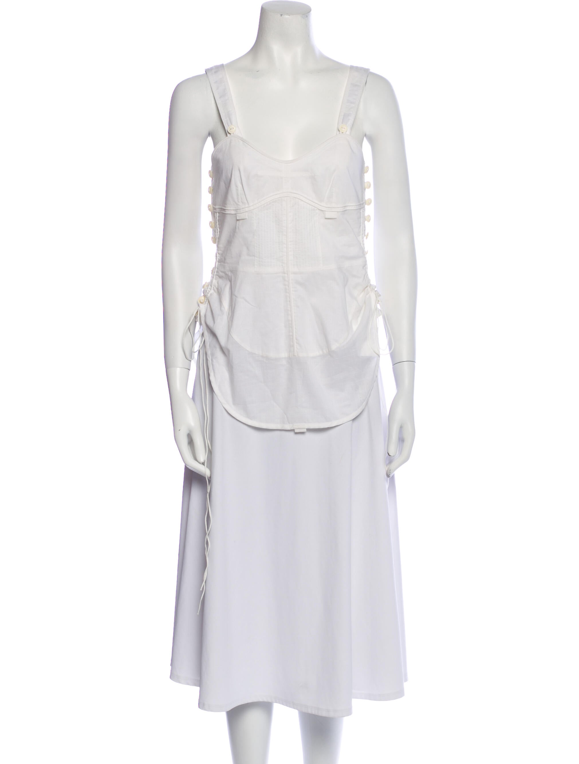 Chloé Square Neckline Sleeveless Tunic