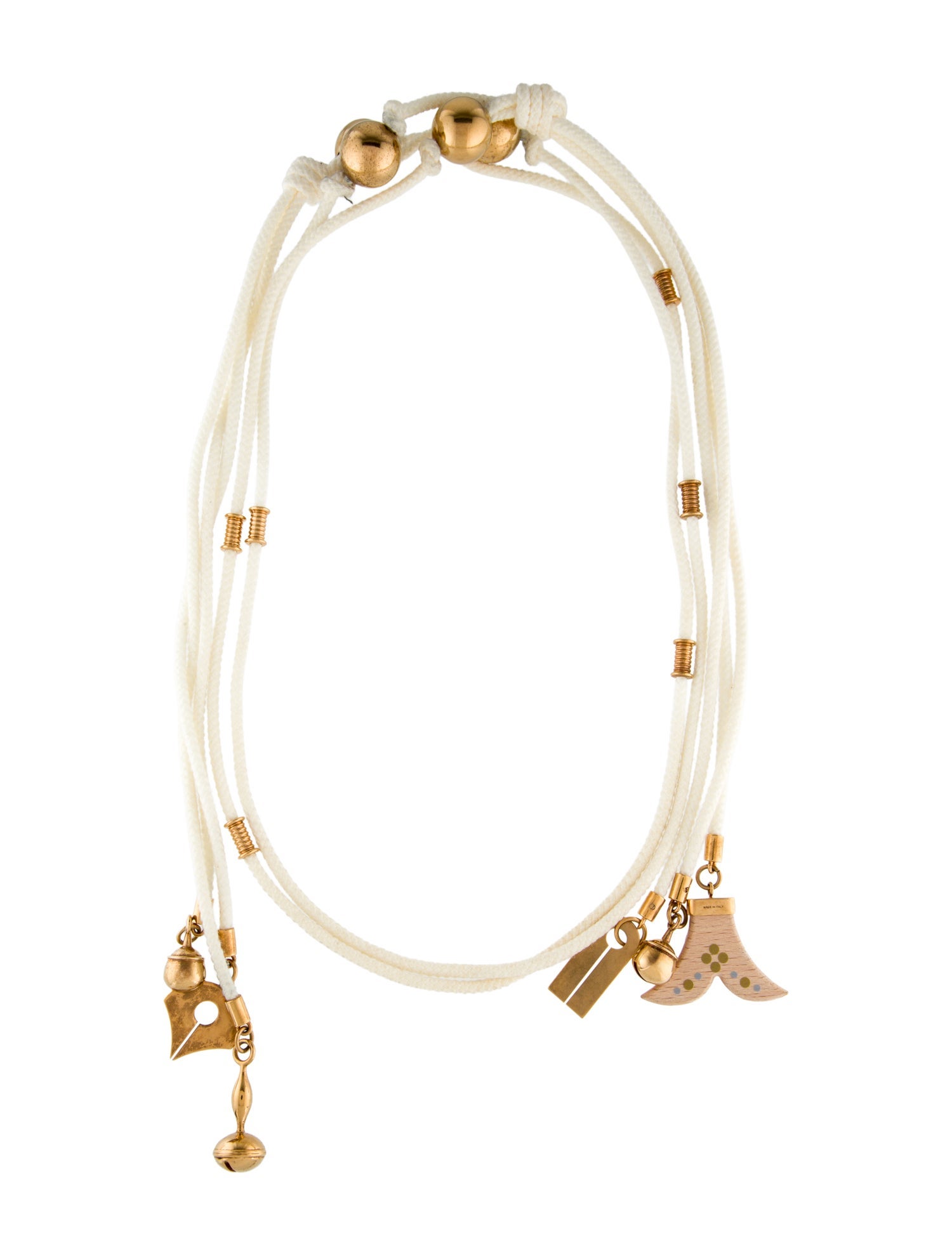 Chloé Janis Beaded Tie Necklace
