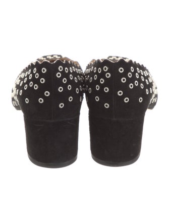 Chloé Suede Colorblock Pattern Pumps