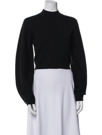 Chloé Wool Mock Neck Crop Top