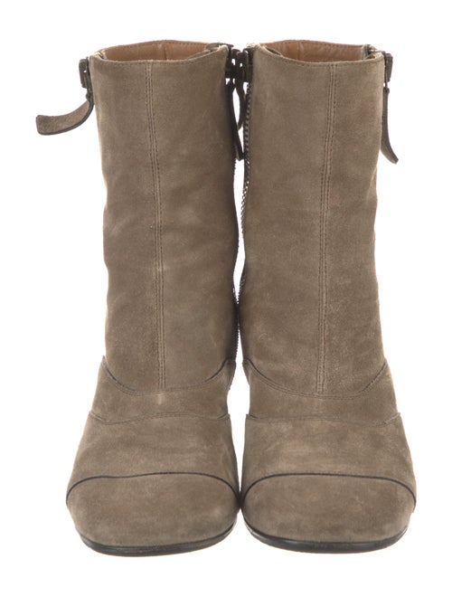 Chloé Suede Combat Boots