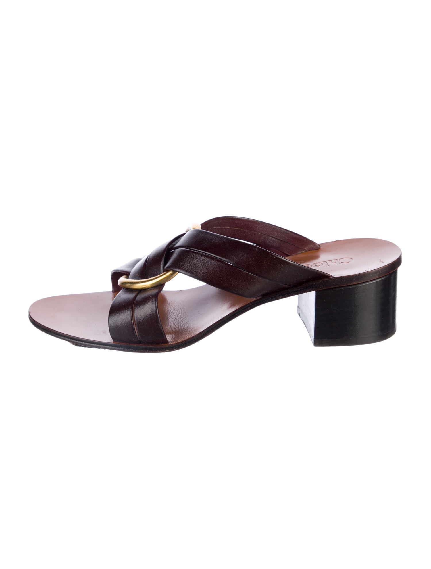 Chloé Leather Slides
