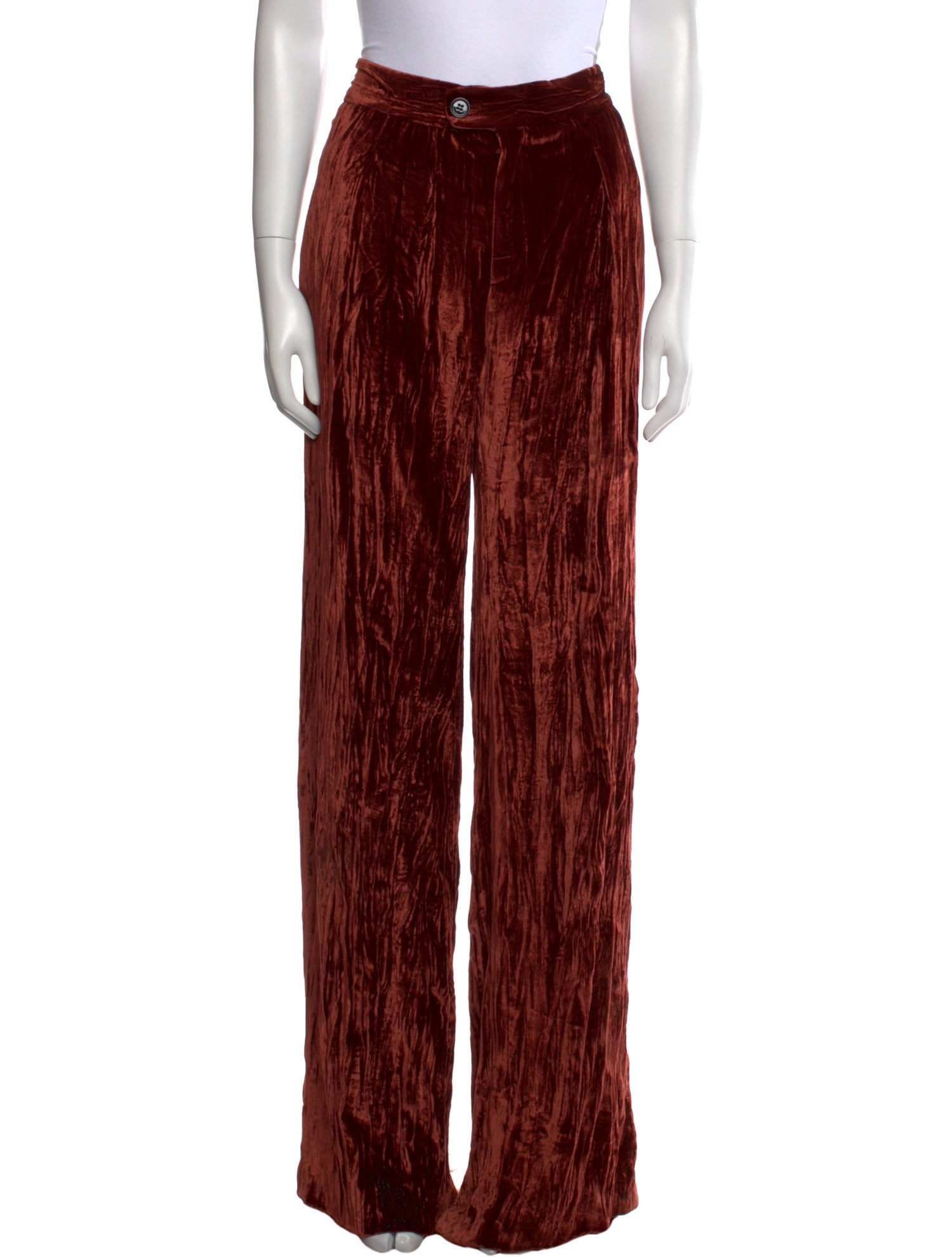 Chloé Velvet Wide Leg Pants