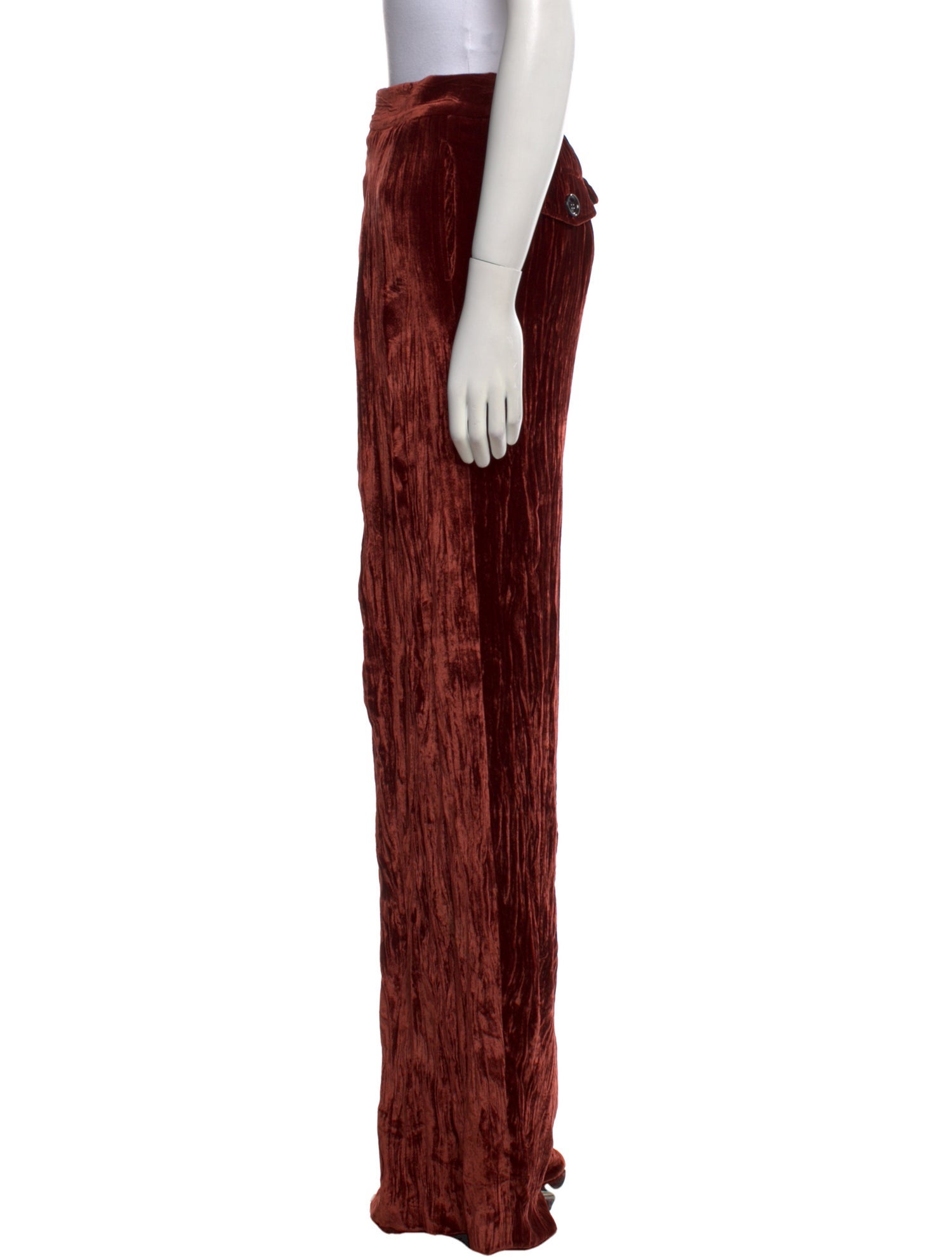 Chloé Velvet Wide Leg Pants