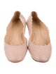 Chloé Leather Scalloped Accent Ballet Flats