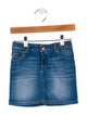 Chloé Toddler Girls' Denim Logo Printed Mini Skirt