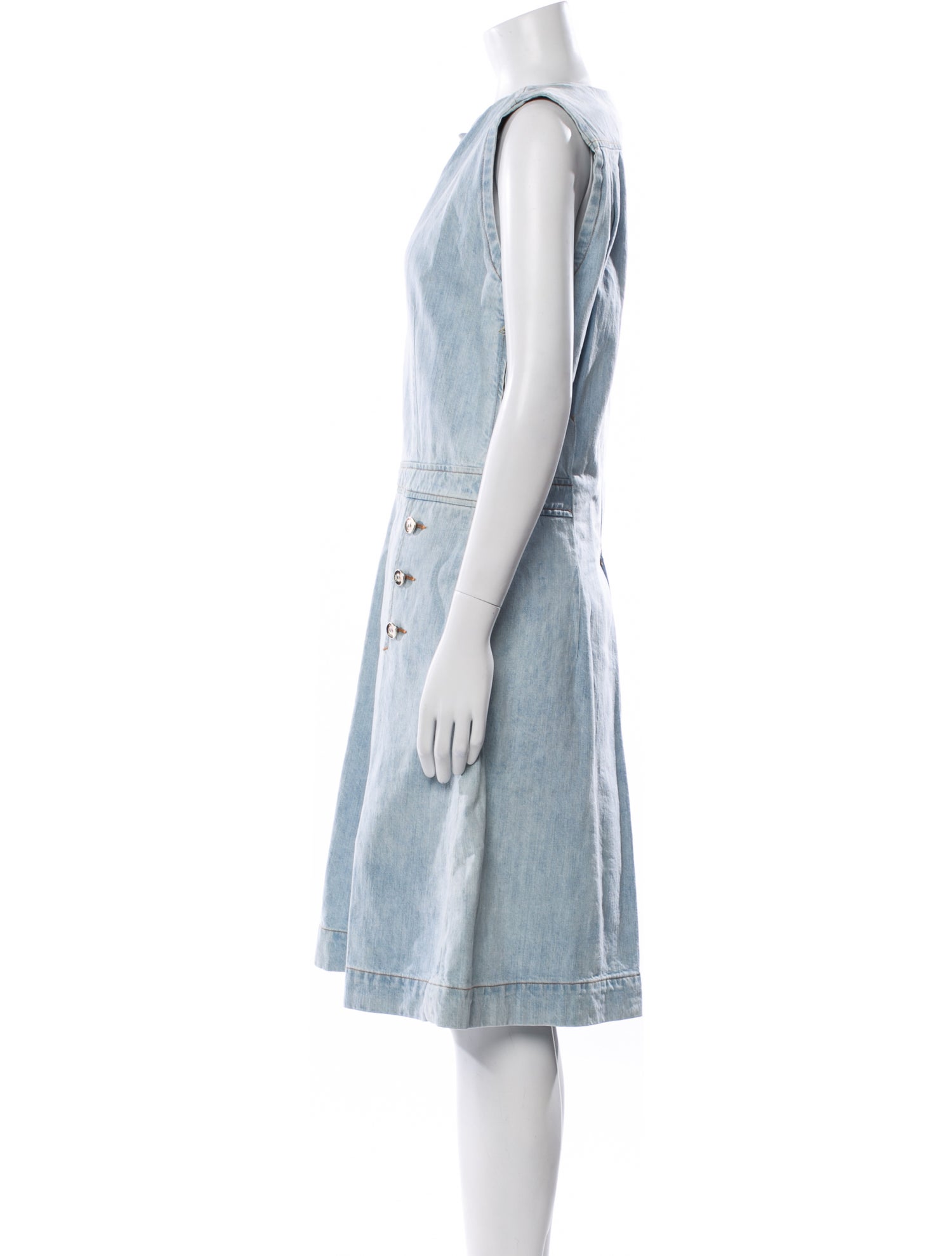 Chloé V-Neck Midi Length Dress