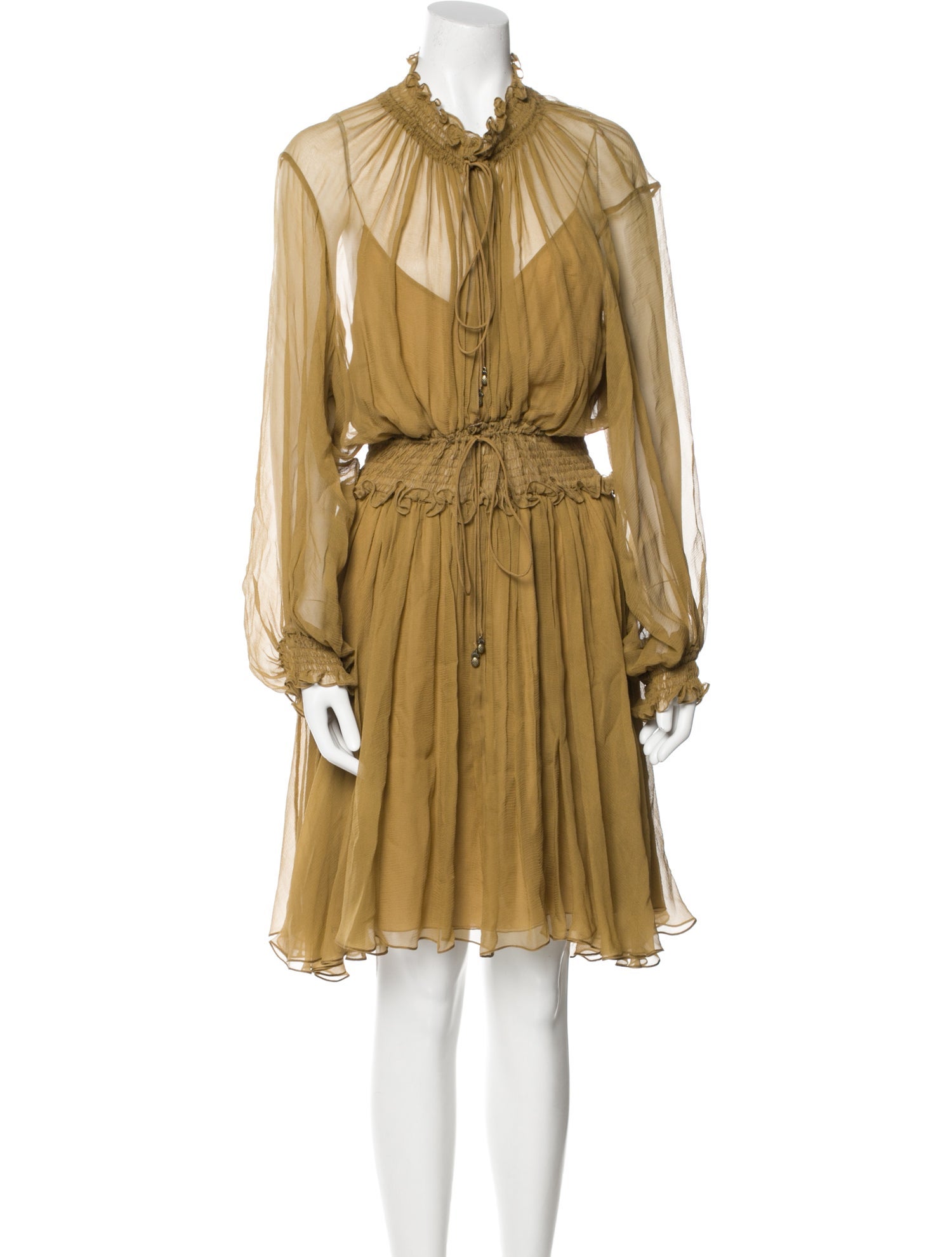 Chloé Silk Knee-Length Dress