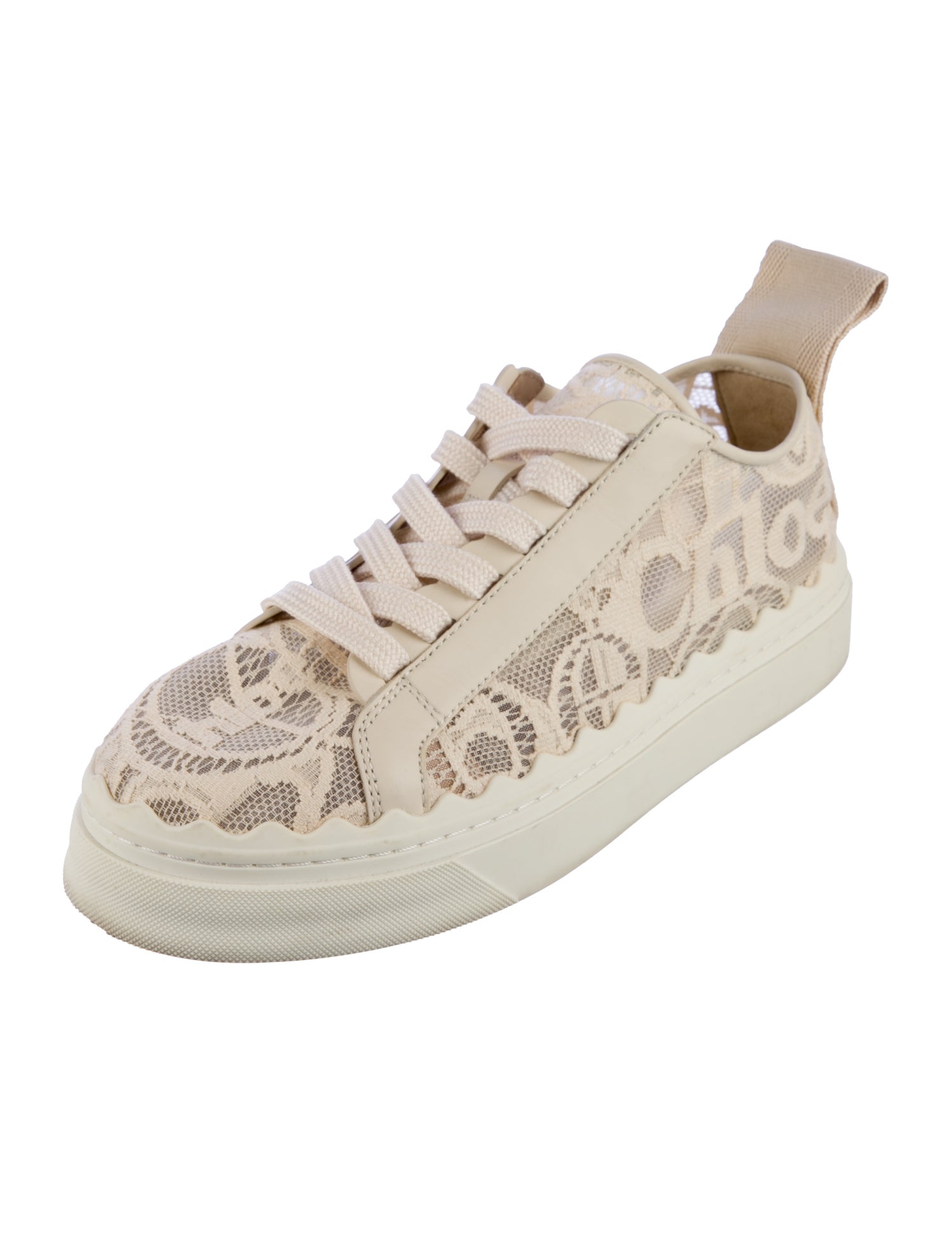 Chloé Lace Lace Pattern Sneakers