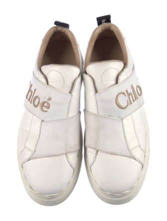 Chloé Leather Printed Sneakers