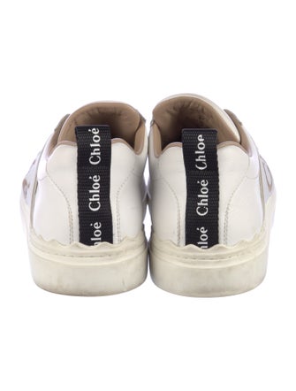 Chloé Leather Printed Sneakers