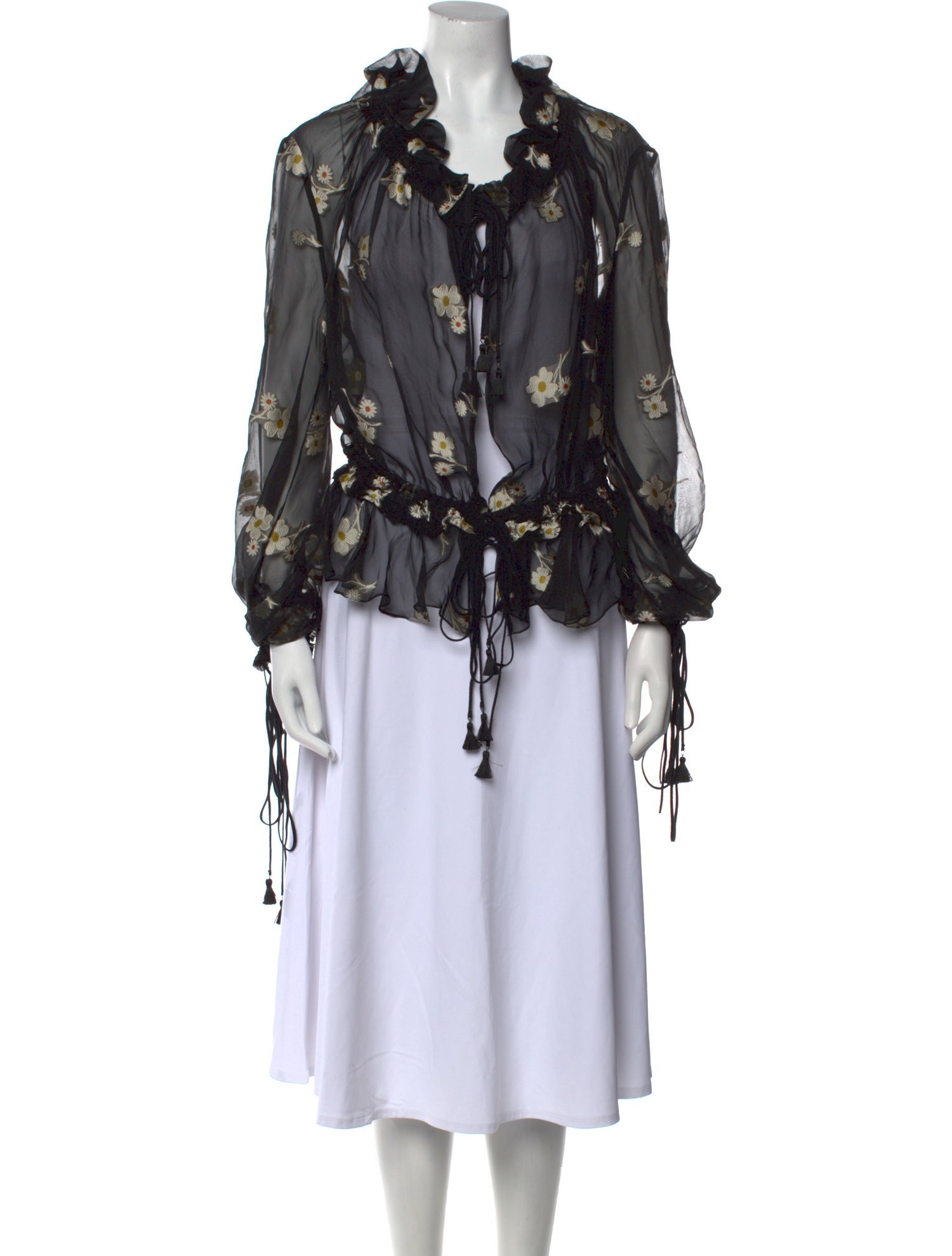 Chloé Silk Floral Print Blouse