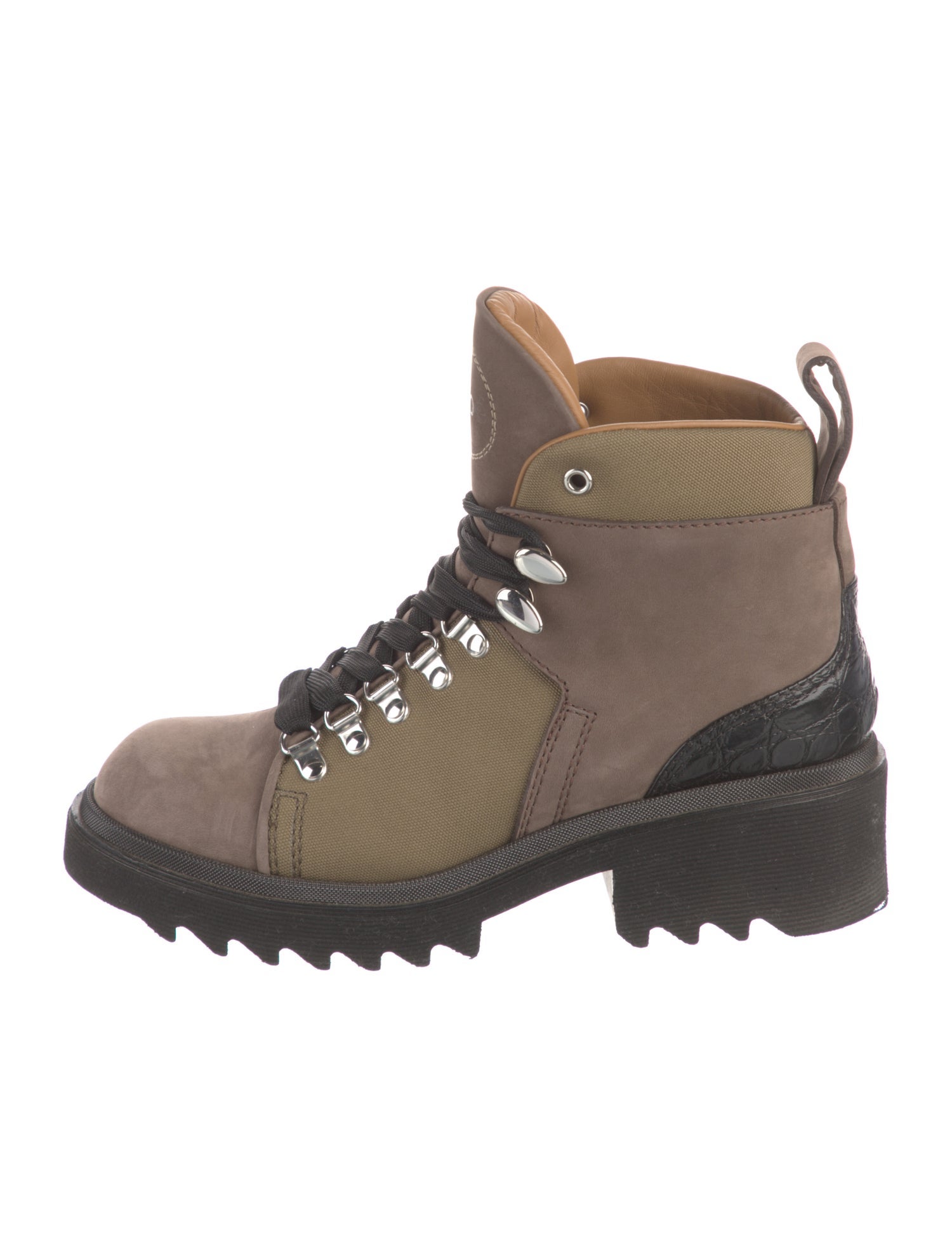 Chloé Suede Combat Boots