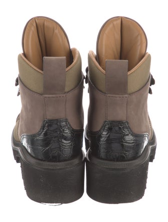 Chloé Suede Combat Boots