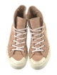 Chloé Suede Scalloped Accent Sneakers