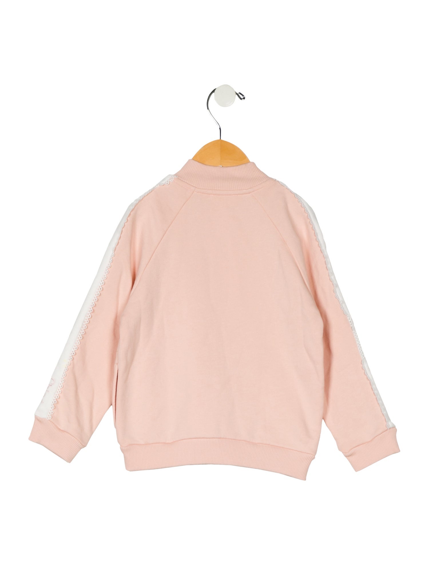 Chloé toddler girls pink and white jacket