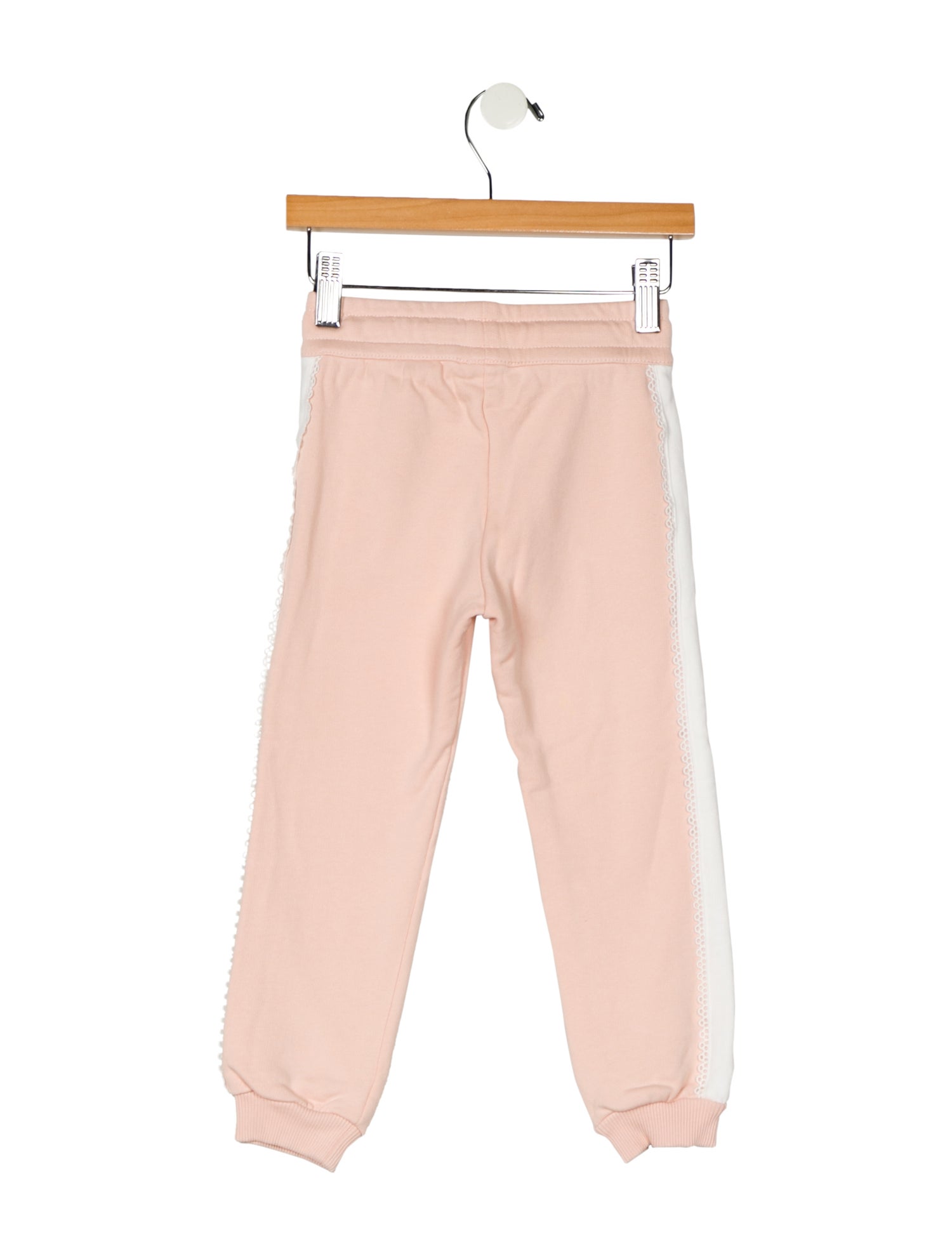 Chloé infant girls' pink and white sweatpants