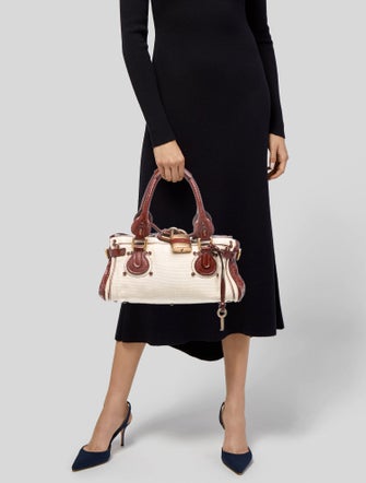 Chloé Canvas Paddington Medium