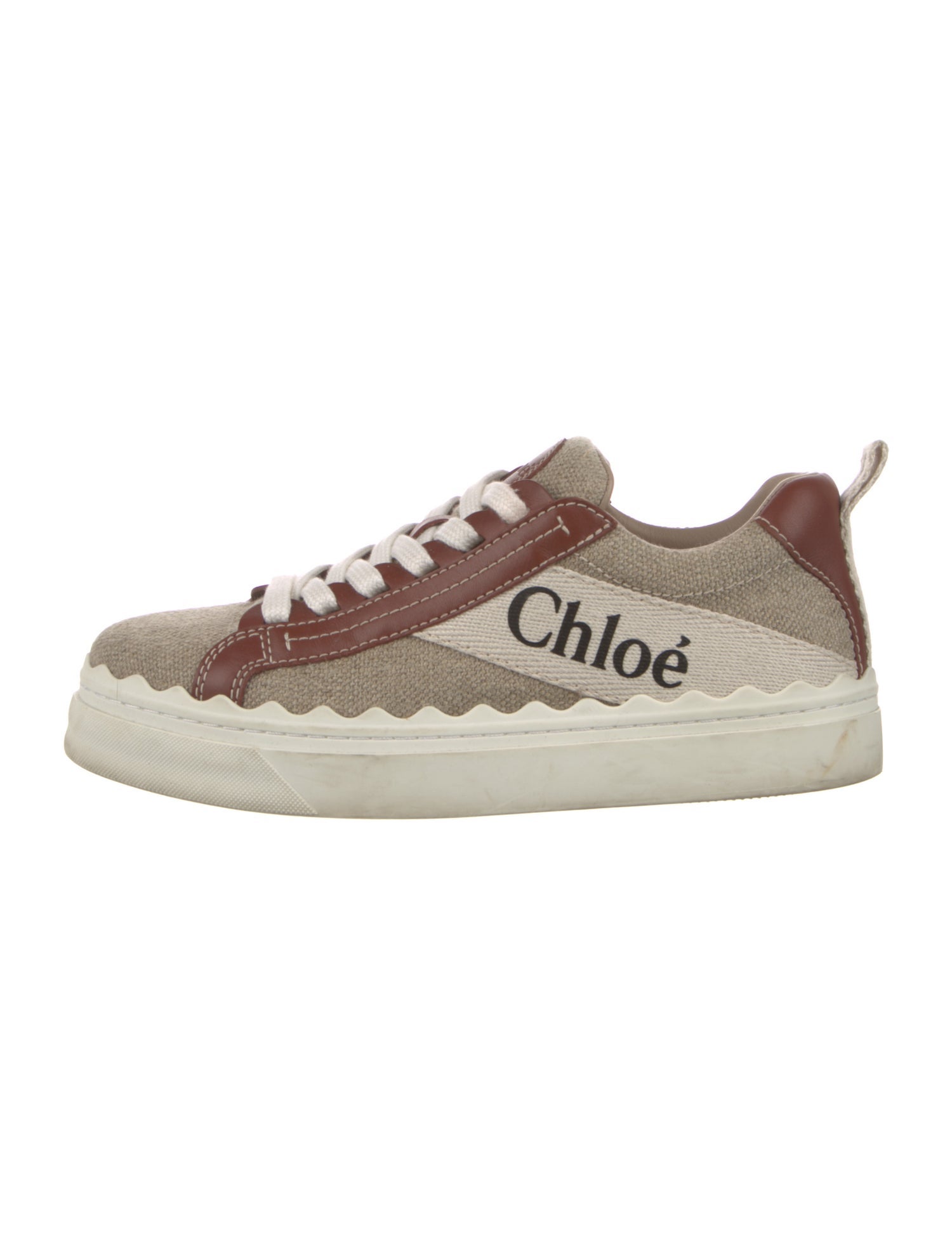 Chloé Canvas Graphic Print Sneakers