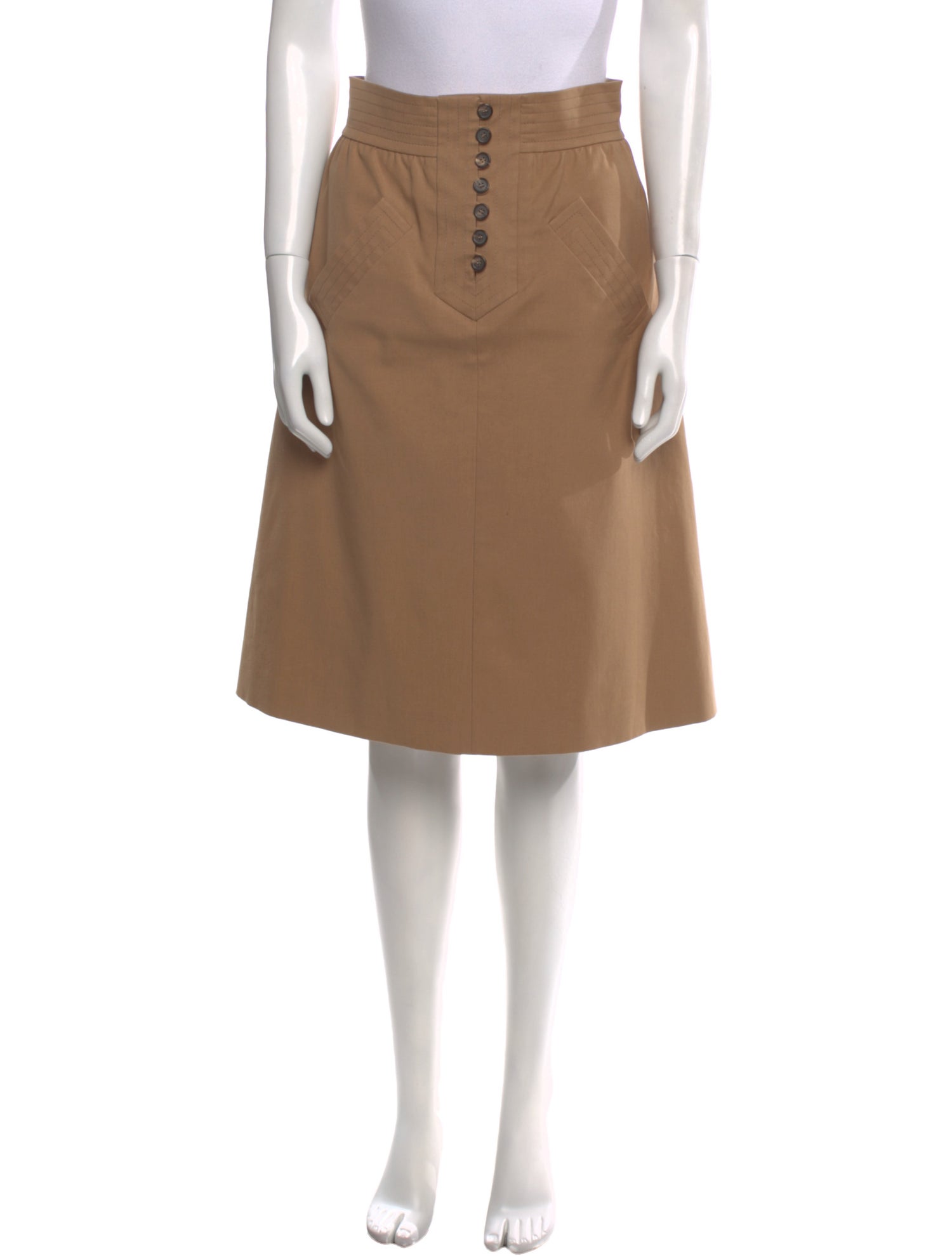 Chloé Virgin Wool Knee-Length Skirt