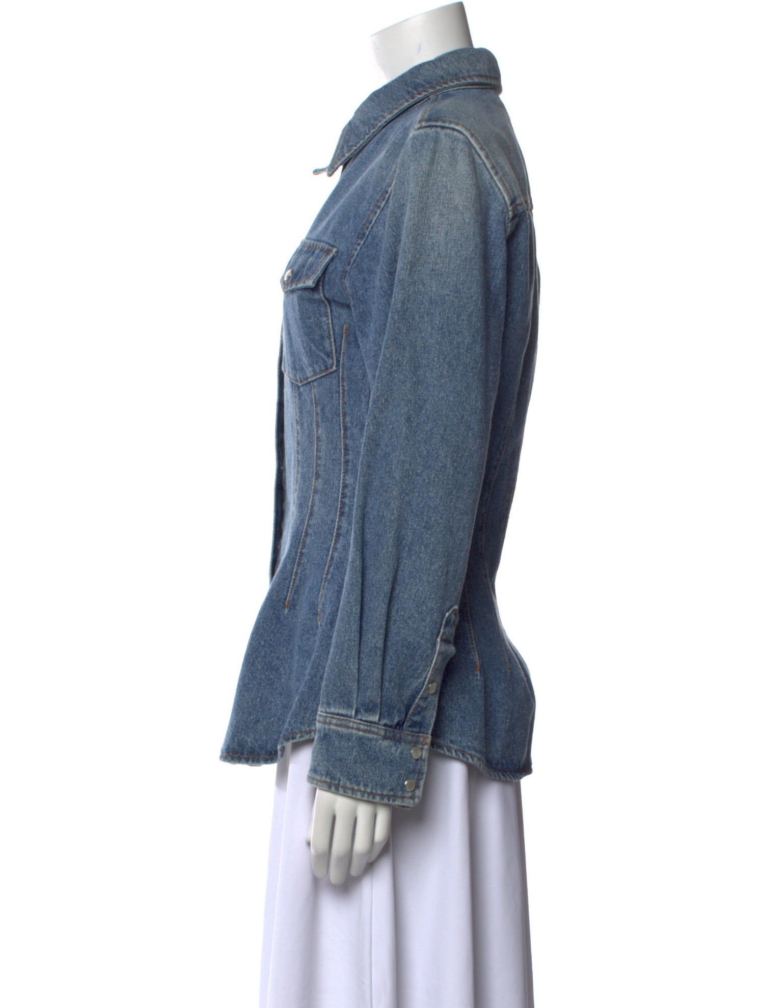 Chloé Long Sleeve Button-Up Top