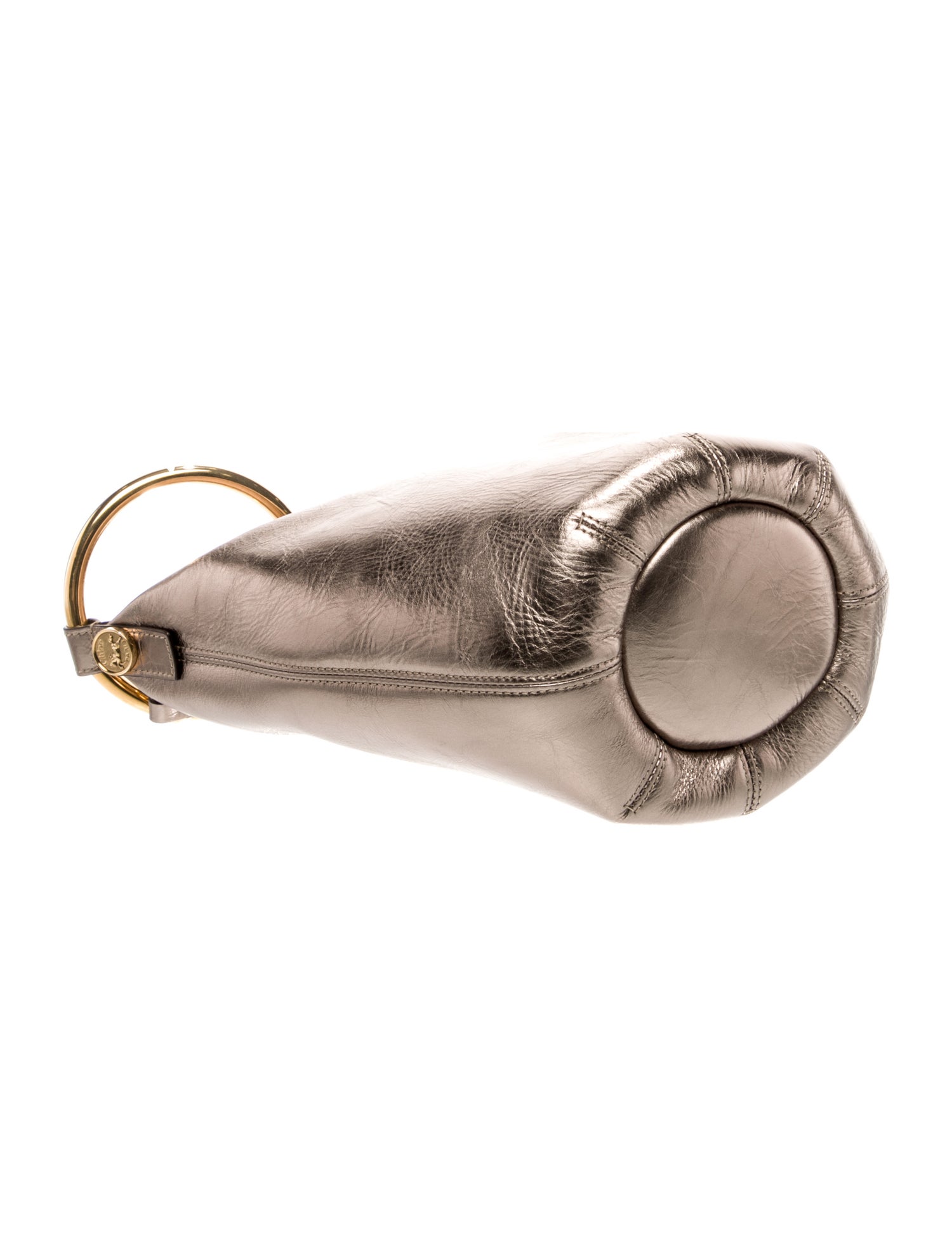 Chloé Leather Chloe Bracelet Metallic Leather Shoulder bag Small