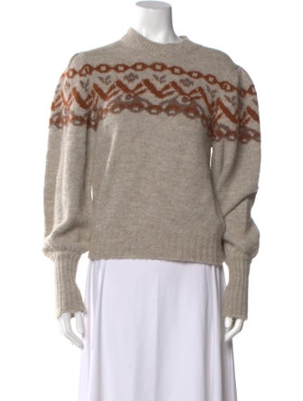 Chloé Alpaca Printed Sweater