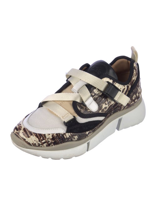 Chloé Leather Printed Sneakers