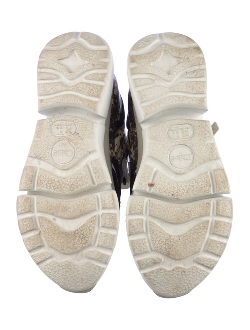 Chloé Leather Printed Sneakers