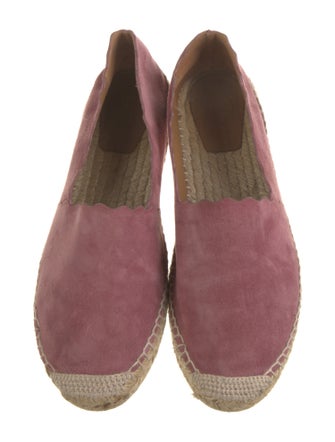 Chloé Suede Scalloped Accent Espadrilles