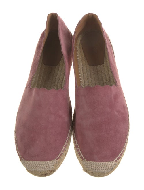 Chloé Suede Scalloped Accent Espadrilles