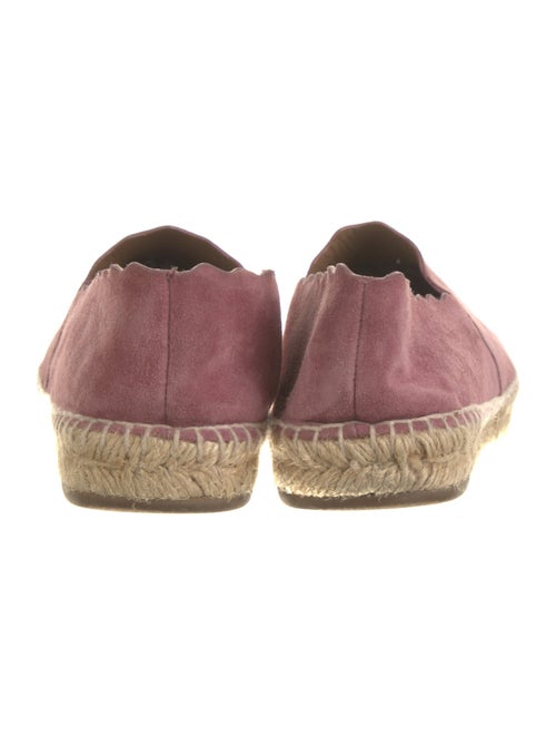Chloé Suede Scalloped Accent Espadrilles