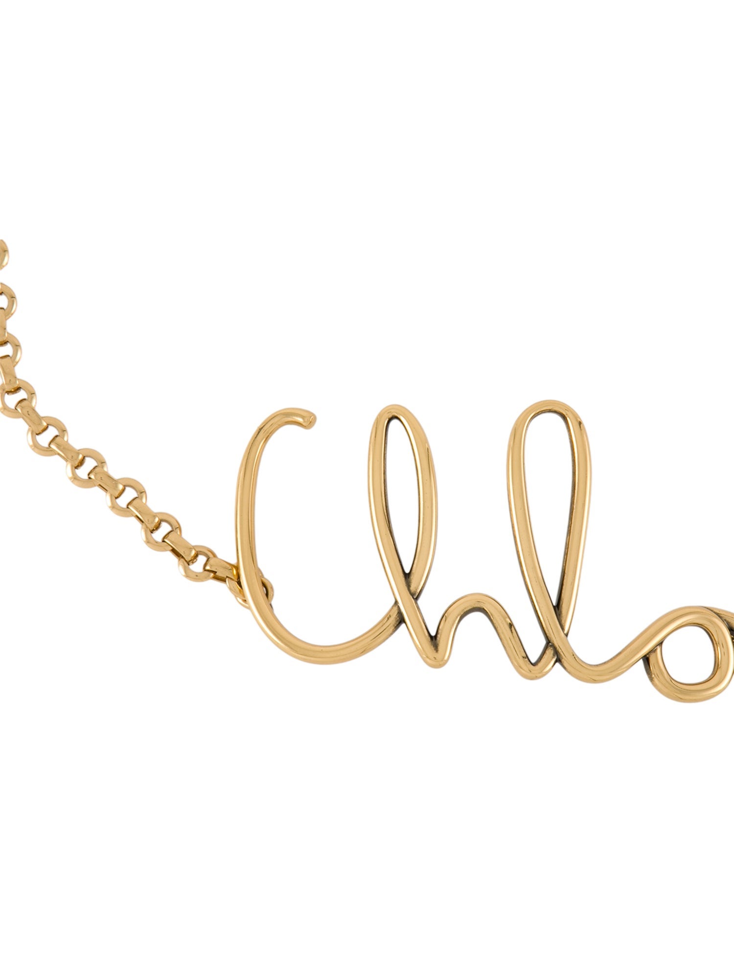 Chloé Wide Metal Waist Belt