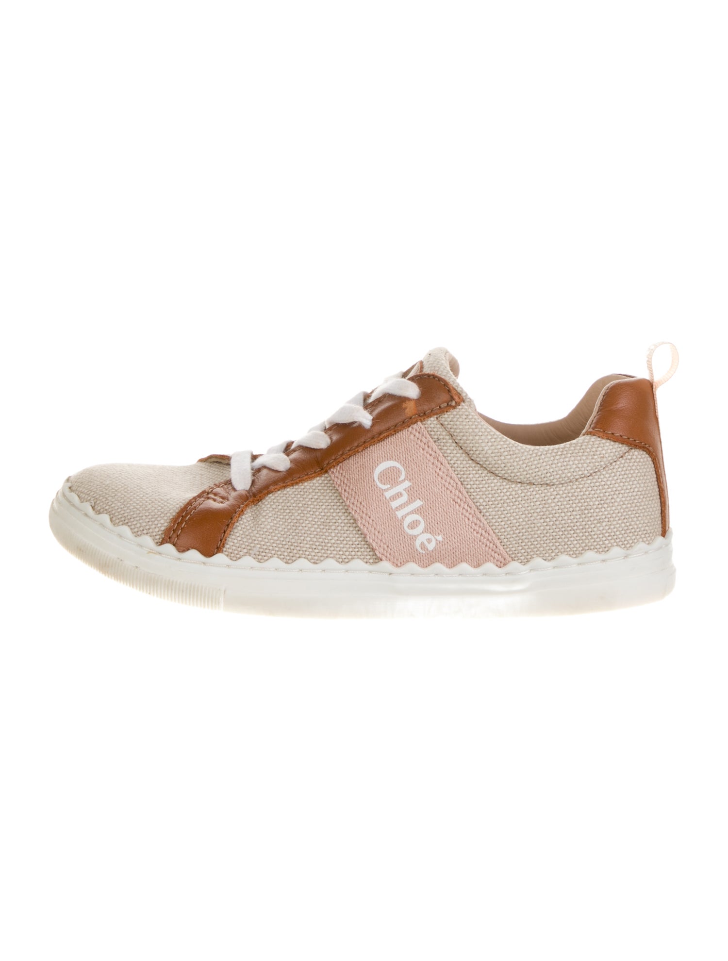 Chloé Girls' Canvas Low Top Sneakers
