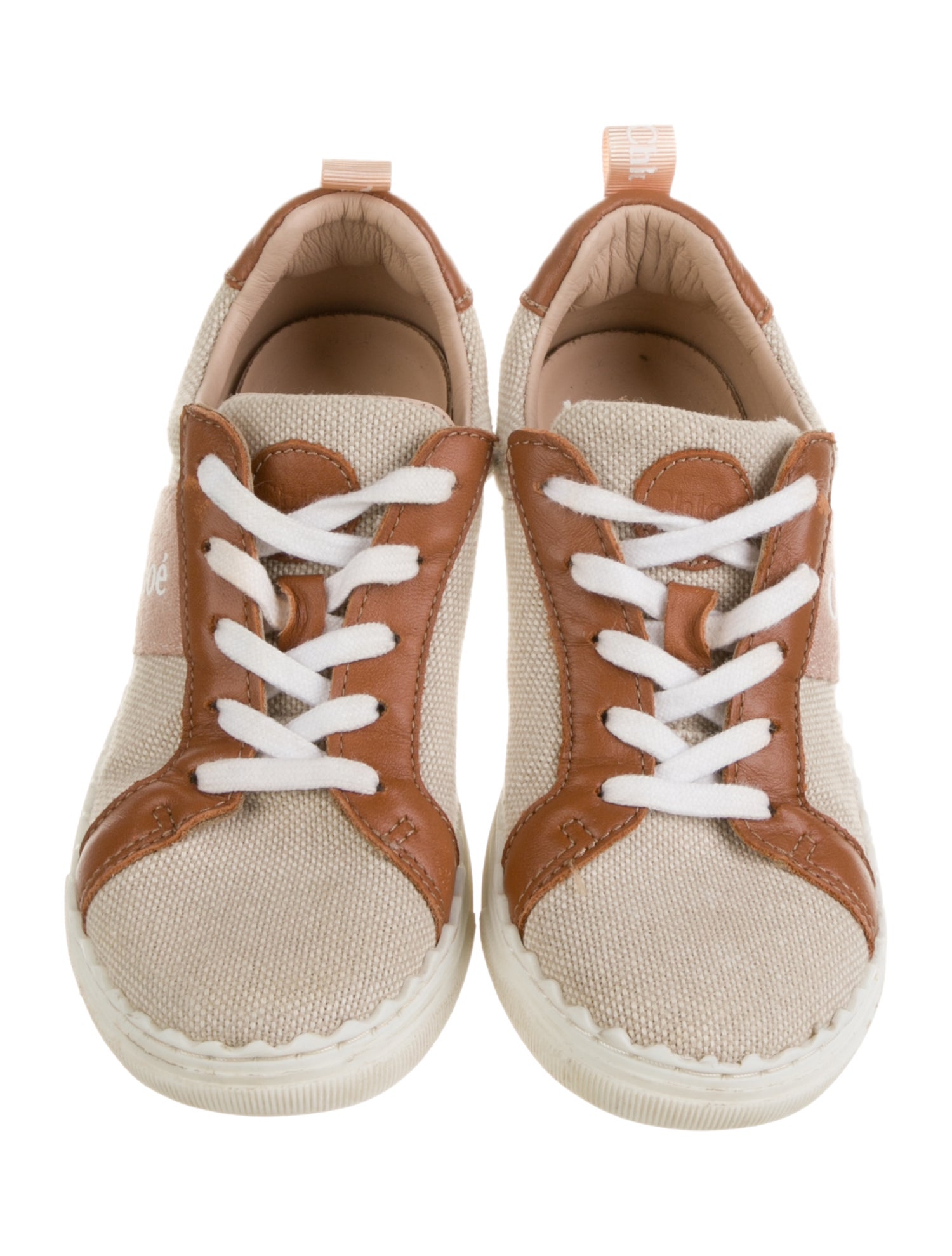 Chloé Girls' Canvas Low Top Sneakers