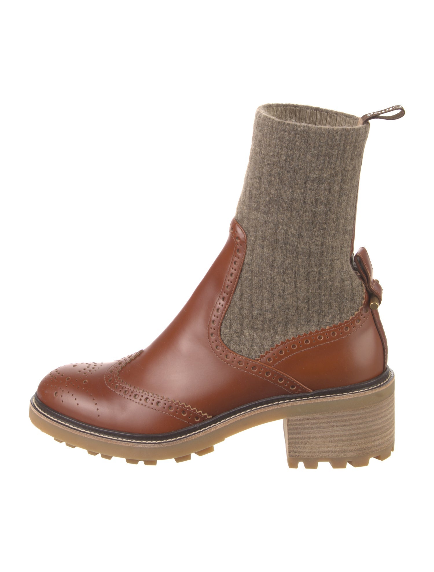 Chloé Leather Chelsea Boots