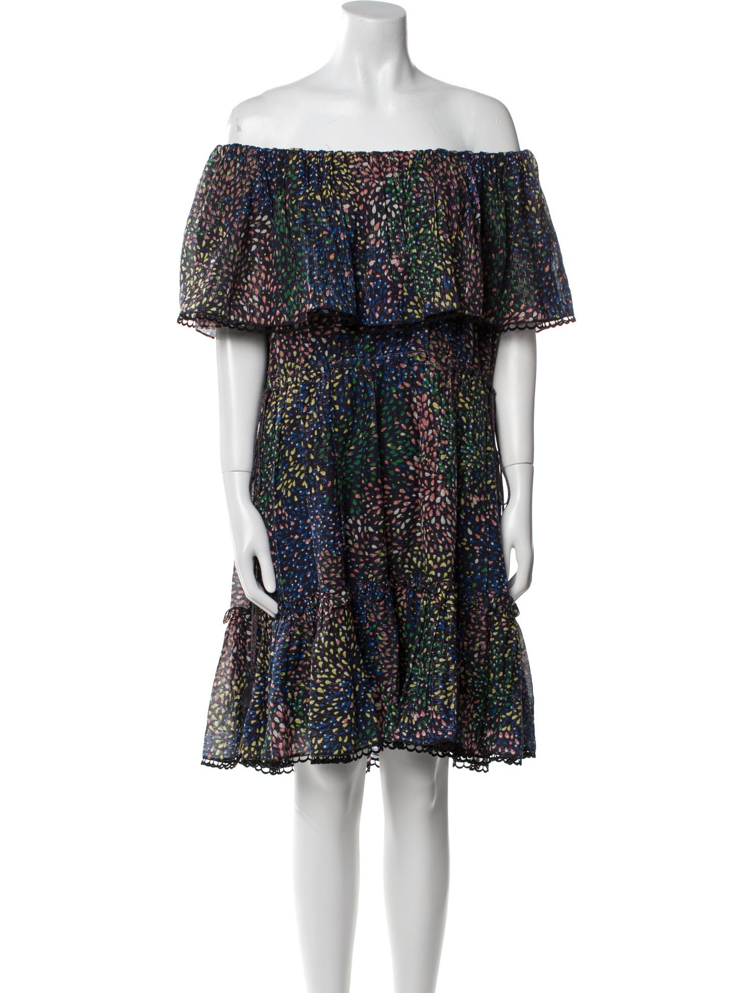 Chloé Floral Print Knee-Length Dress