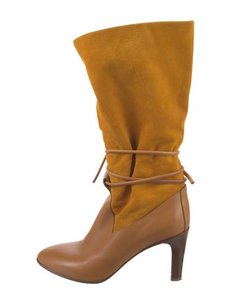 Chloé Suede Slouch Boots